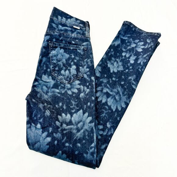 Mother The Dazzler Hover Depth of Field Patterned Dark Wash Denim Jeans Size 25 - Picture 10 of 10